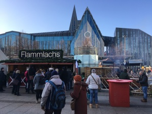 Finnish Christmas Market in front of the Paulinum/Leipzig University