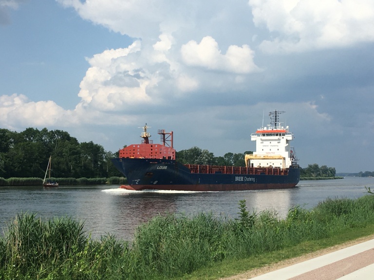 General cargo vessel "Louis" in the Kiel Canal